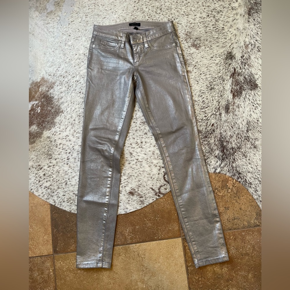 Barely Used Bebe Shimmer Jeans